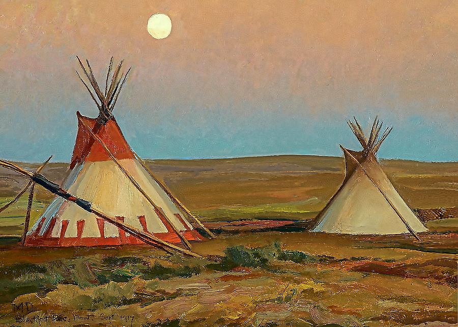 Evening on the Blackfeet Reservation Digital Art by Patricia Keith