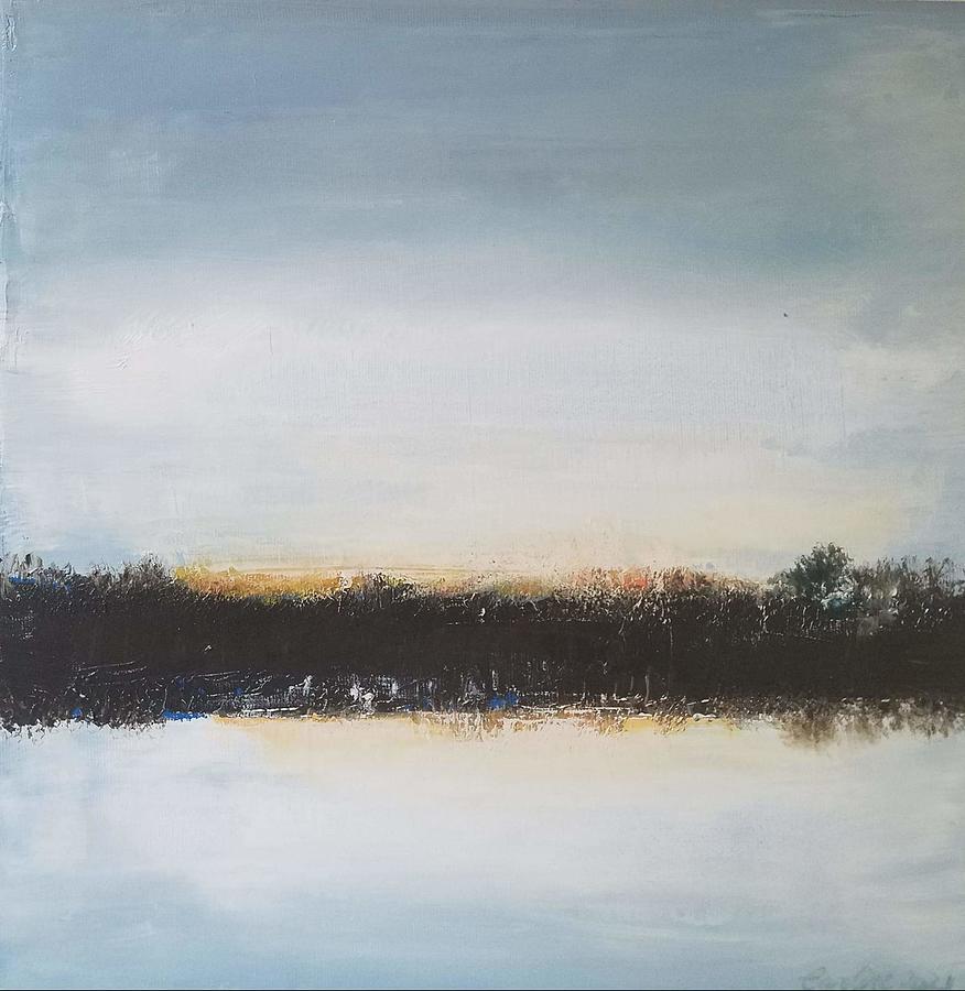 Evening on the Lake Painting by Caroline Philp