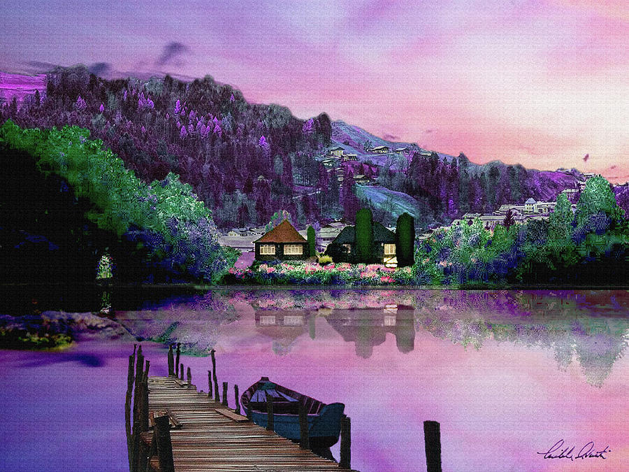 Evening on the Lake Digital Art by Michele Avanti