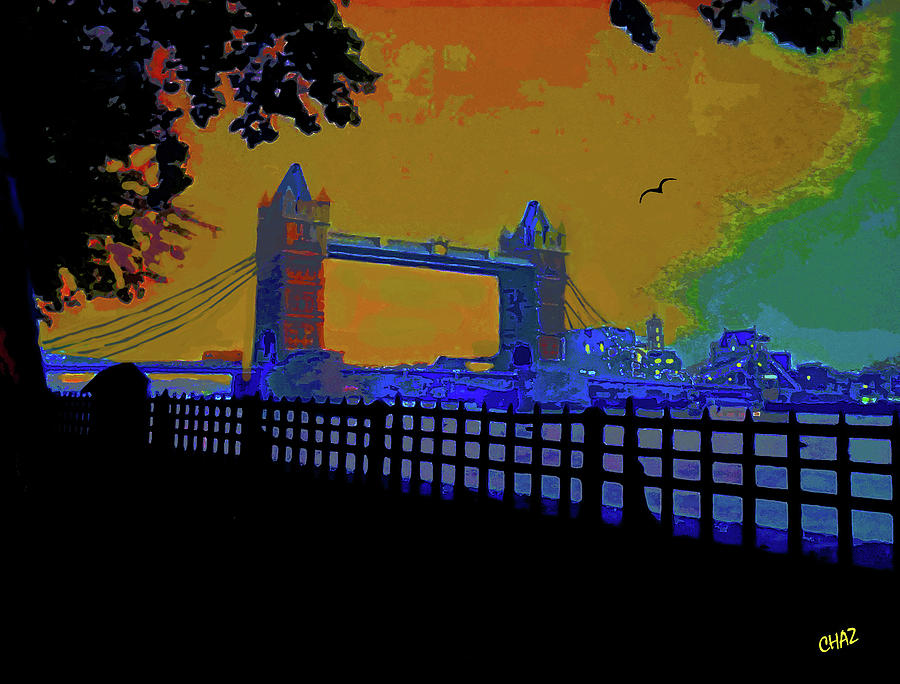 Evening On The Tower Bridge Painting by CHAZ Daugherty
