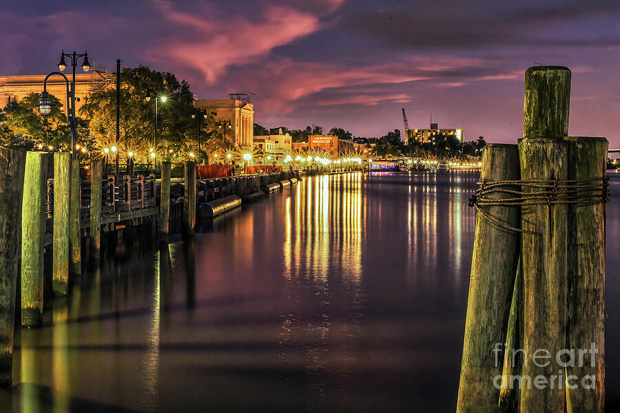 Evening on the Wilmington Riverwalk Photograph by Shelia Hunt