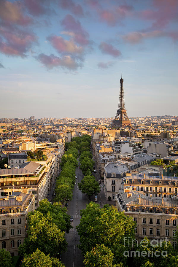 Evening over Paris III Photograph by Brian Jannsen