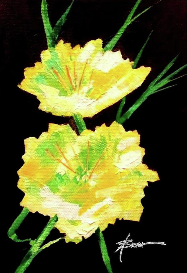 Evening Primrose Painting by Adele Bower