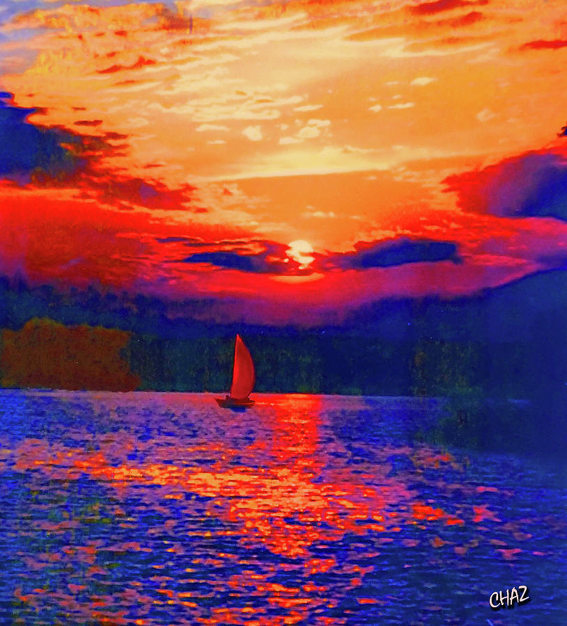 Evening Sail Painting by CHAZ Daugherty
