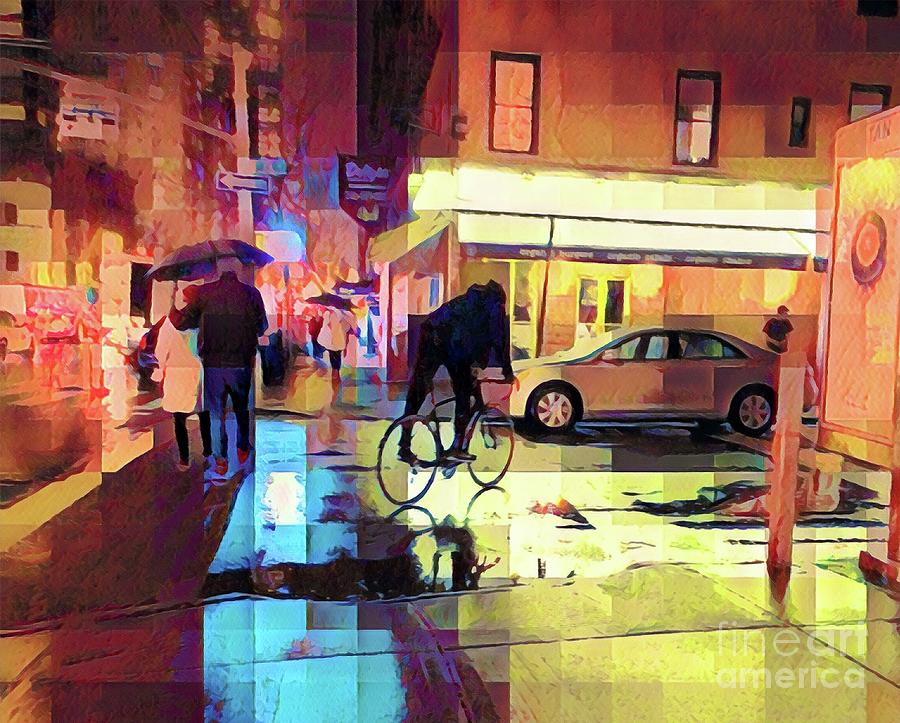 Evening Showers - Photo Painting Photograph by Miriam Danar