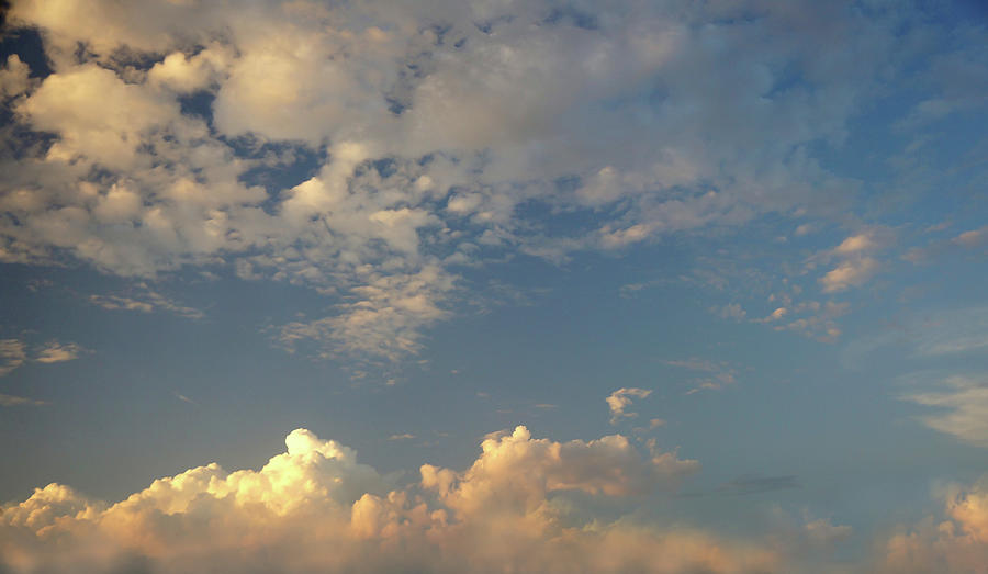 Evening Sky And Clouds Photograph