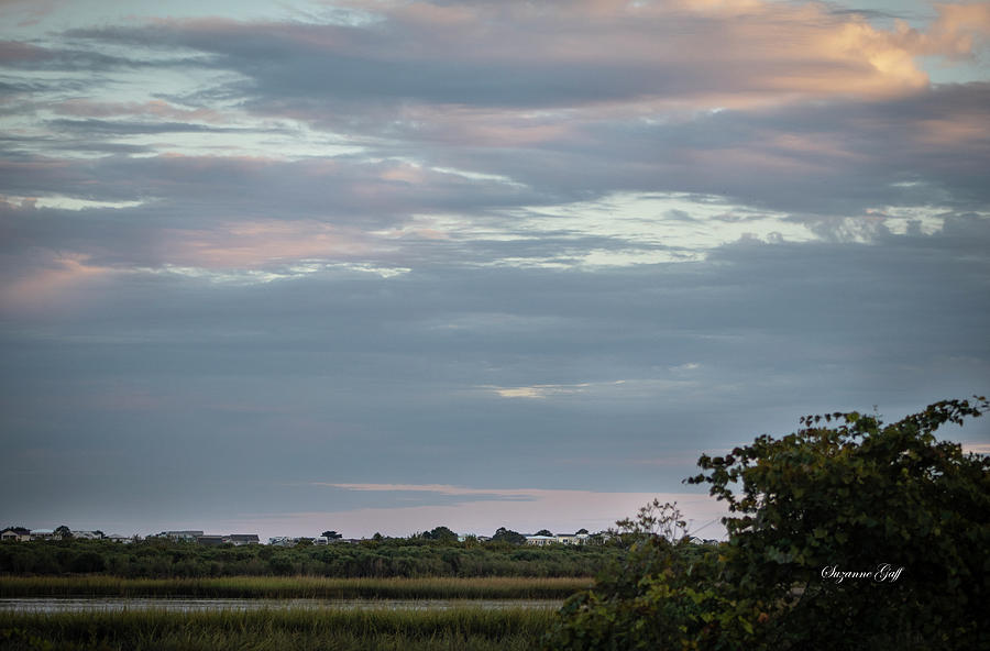 Evening Sky Over the Marsh Photograph by Suzanne Gaff