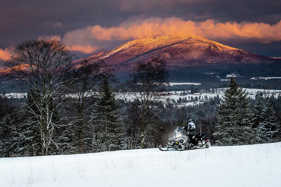 Evening Snow Cruise Landscape Photograph by Tim Kirchoff