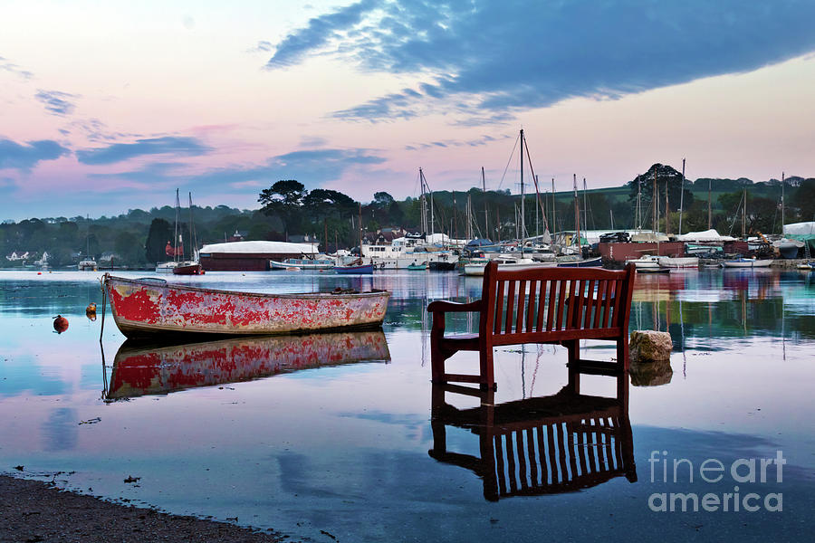 Evening Spring Tide in Mylor Bridge Photograph by Terri Waters