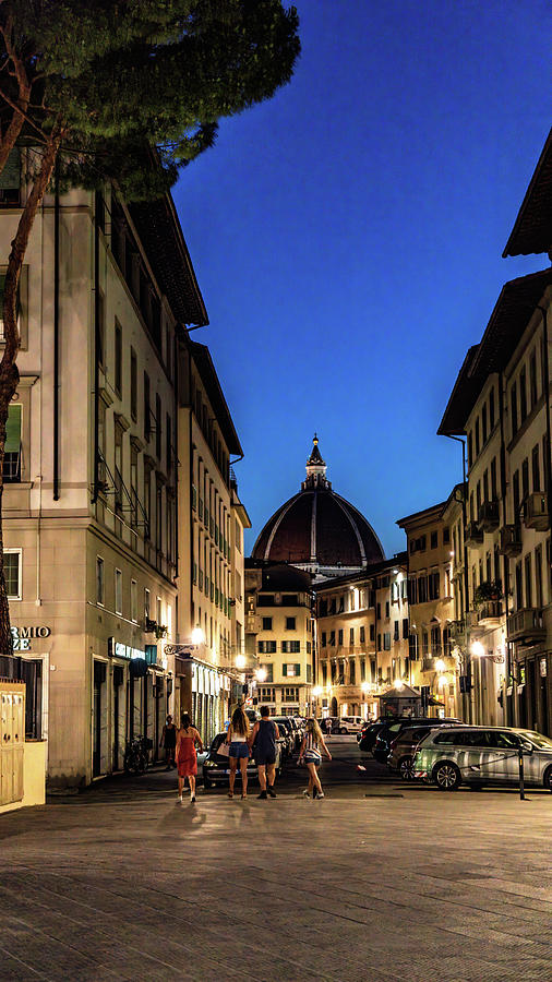 Evening Stroll In Florence Photograph
