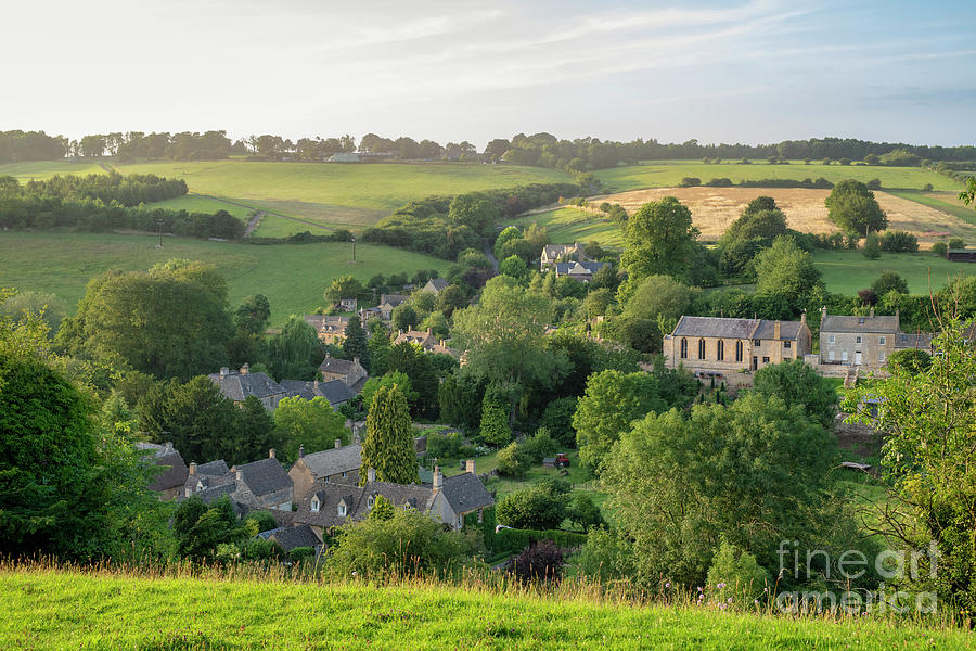 Evening Summer Light over Naunton Village in the Cotswolds Photograph by Tim Gainey