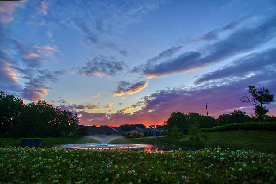 Evening Sunset Pond Photograph by Daniel Brinneman