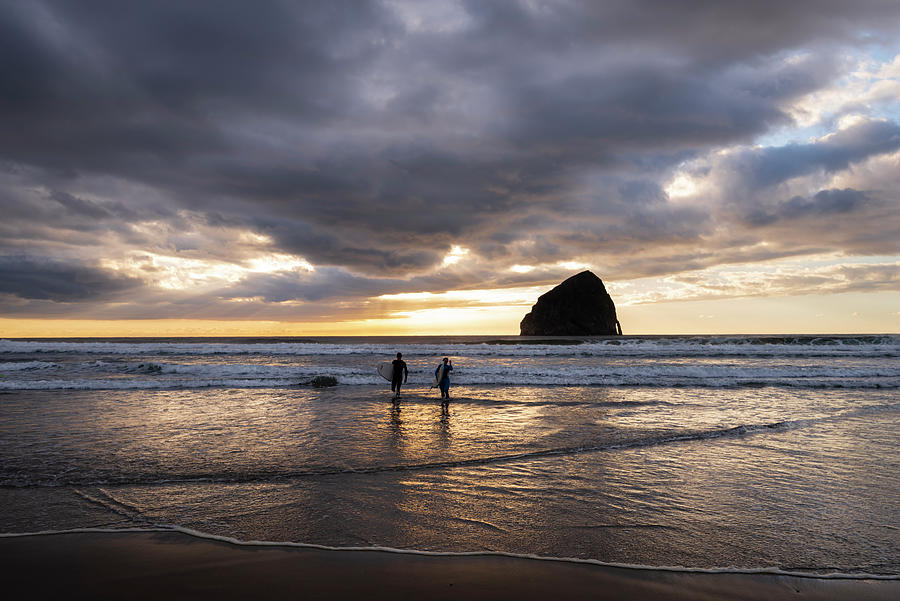 Evening Surf Photograph by Steven Clark