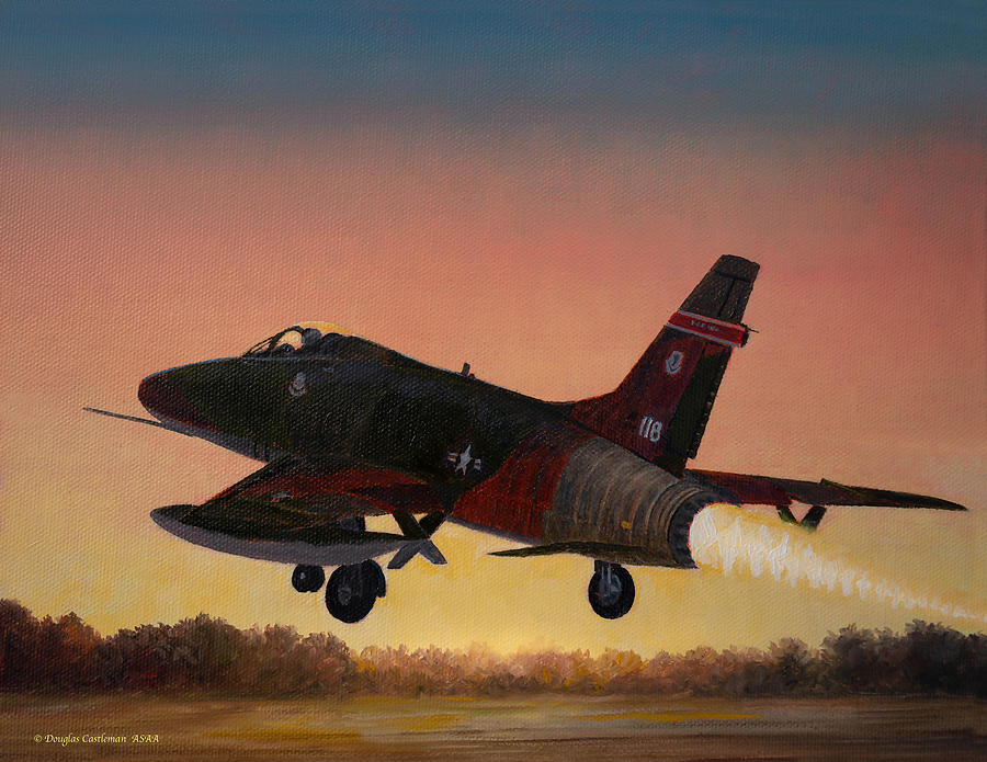 Evening Take Off Painting by Douglas Castleman