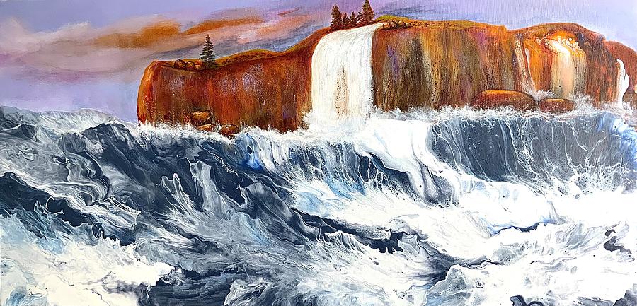 Evening Tide Painting by Soraya Silvestri