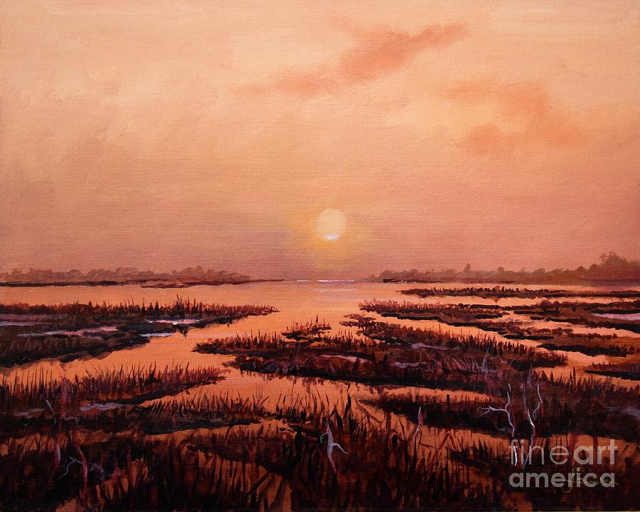 Sunset Painting - Evening Time by Sinisa Saratlic