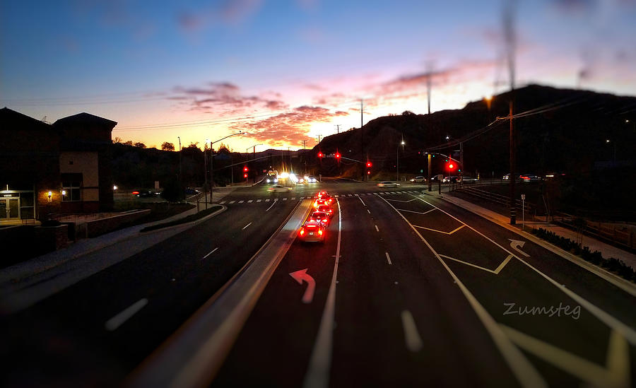 Evening Traffic Photograph by David Zumsteg