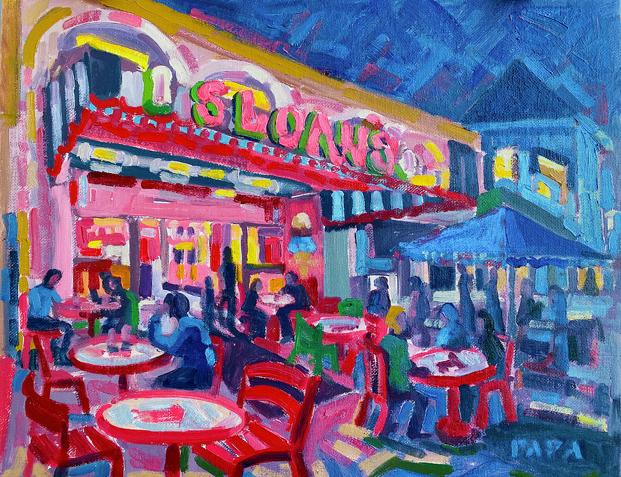 Evening Treat at Delray Painting by Ralph Papa