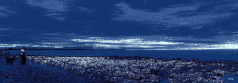 EVENING WALK -Blue Photograph by VIVA Anderson EVENING WALK -Blue Photograph by VIVA Anderson