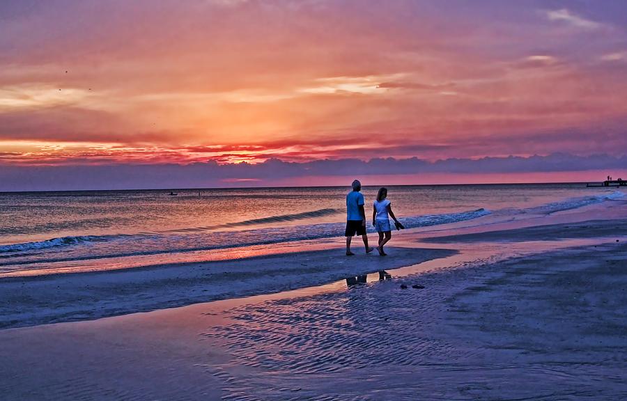 Evening Walk Photograph by HH Photography of Florida