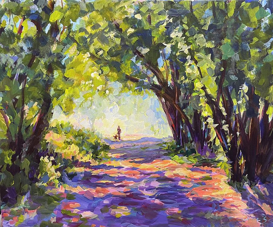 Evening Walk Painting by Madeleine Shulman