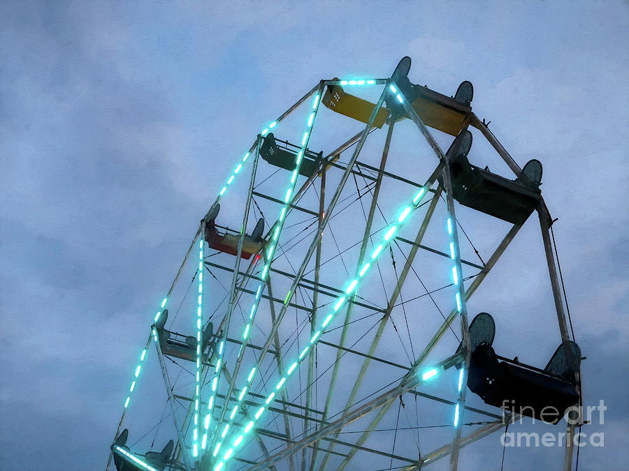 Evening With The Ferris Wheel Photograph