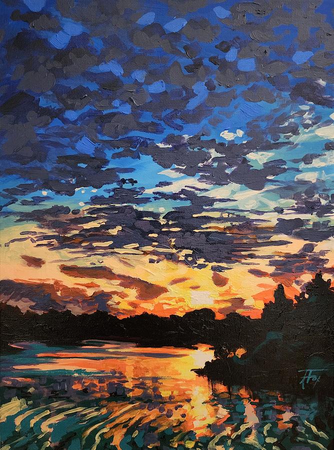 Eventide Arriving Painting by Allison Fox