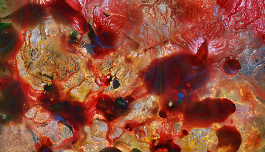 Ever-Changing - Icy Abstract 54 Mixed Media by Sami Tiainen Ever-Changing - Icy Abstract 54 Mixed Media by Sami Tiainen
