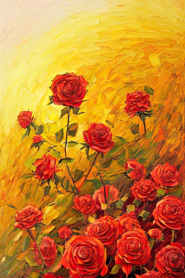 Everette Roses Digital Art by Sterling and Thorn Everette Roses Digital Art by Sterling and Thorn