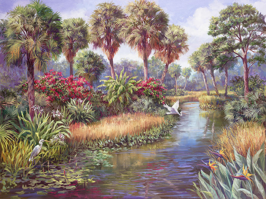 Everglades National Park Painting - Everglades Paradise by Laurie Snow Hein
