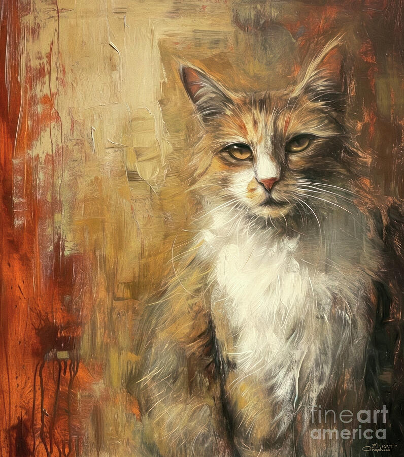 Every Cat Has a Personality Digital Art by Jutta Maria Pusl