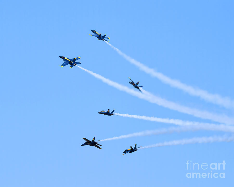 Every Which Way - The U S NAVY Blue Angels 2022 Photograph by Scott Cameron