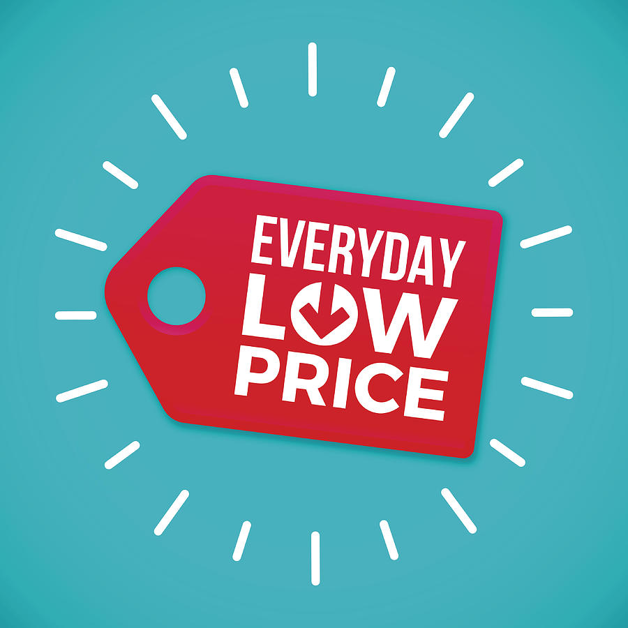 Everyday Low Price Sale Tag Drawing by Filo