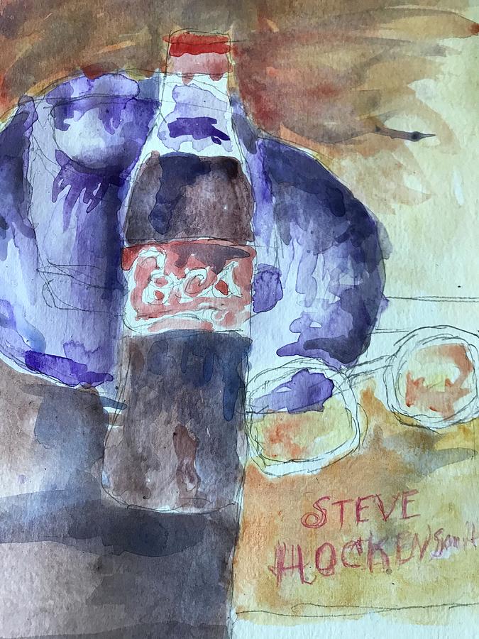 Book Painting - Everything good goes with coke by Ray Steele