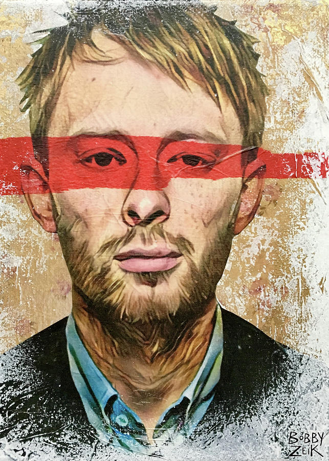 Radiohead Painting - Everything In Its Right Place by Bobby Zeik