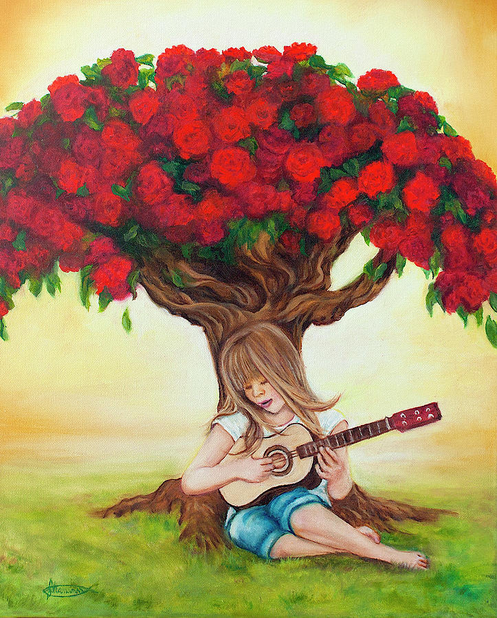 Everythings Coming Up Roses Painting by Jeanette Sthamann
