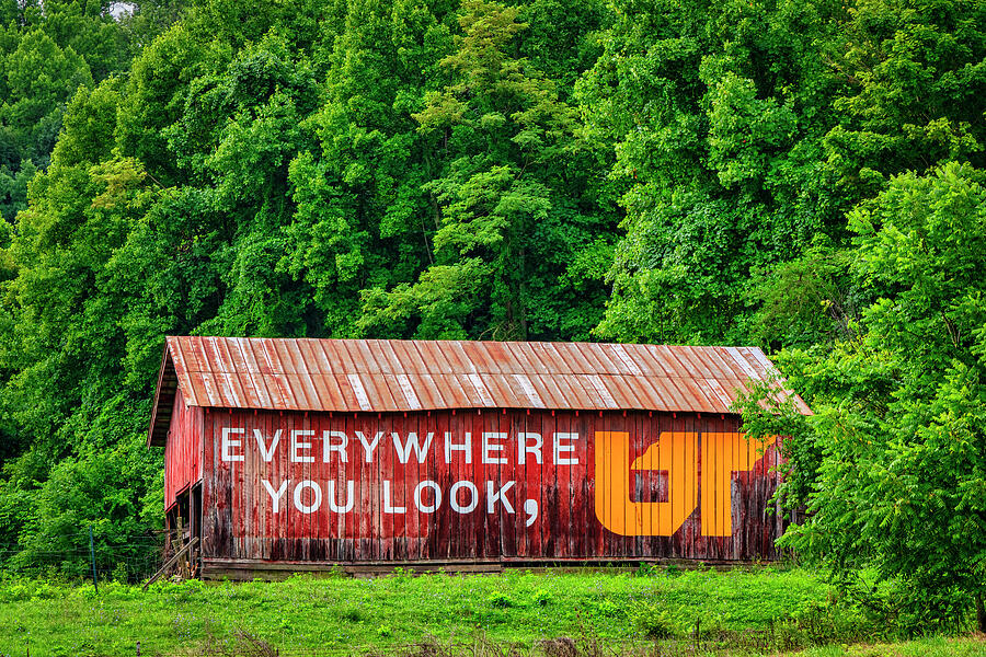 Everywhere you look UT barn Photograph by Andy Crawford
