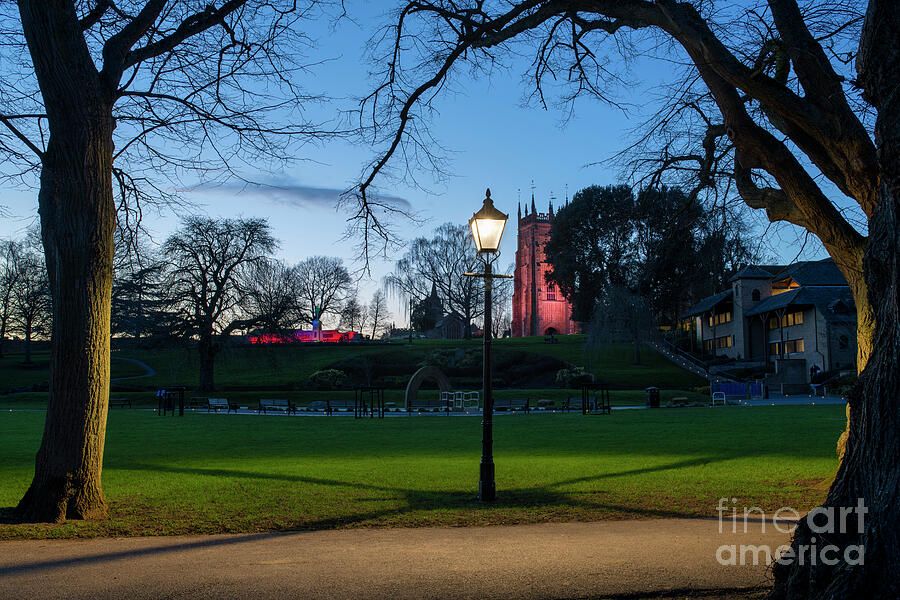 Evesham Abbey Park At Dusk Photograph by Tim Gainey