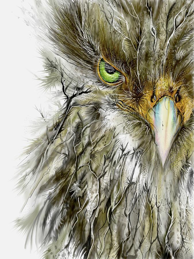 Evil Bird Digital Art by Darren Cannell