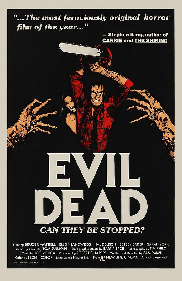 Evil Dead - Vintage Movie Poster Digital Art by William Harrington ...