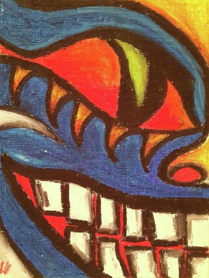 Evil smile Painting by Aliona Lozovaia - Fine Art America