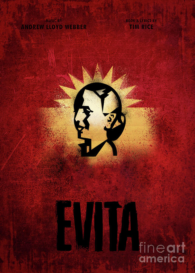 Broadway Digital Art - Evita Musical by Bo Kev
