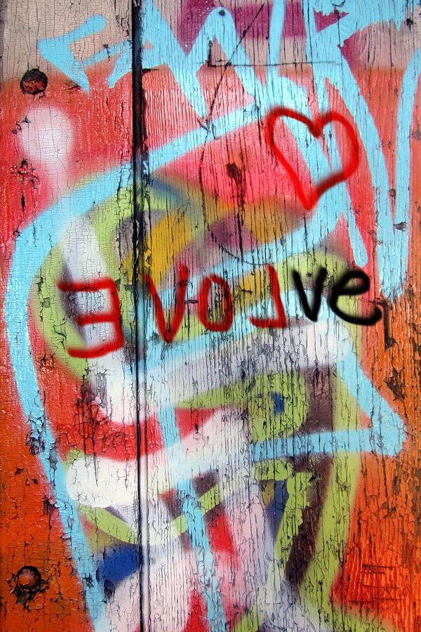 Evolve Graffiti Digital Art by Anita Burgermeister