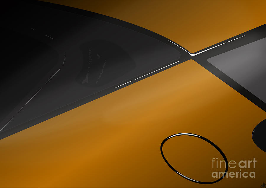 Evora X Design Great British Sports Cars - Burnt Orange Digital Art by Moospeed Art