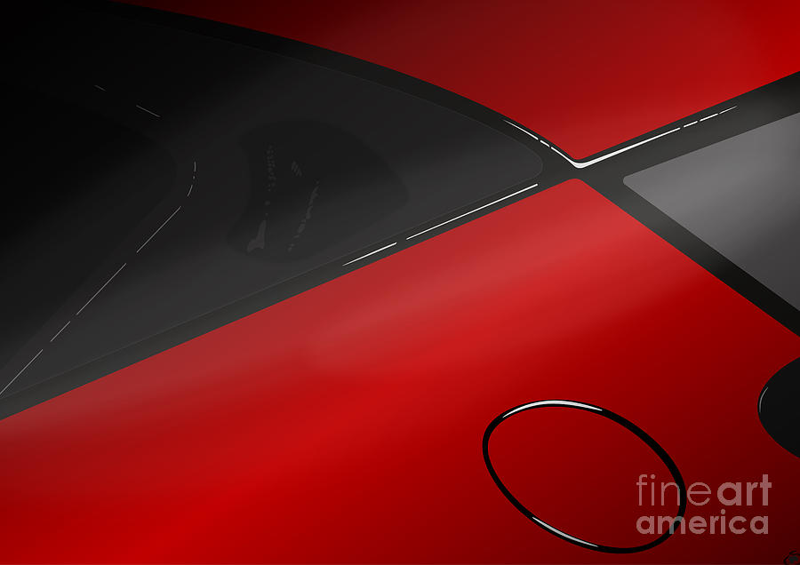Evora X Design Great British Sports Cars - Red Digital Art by Moospeed Art