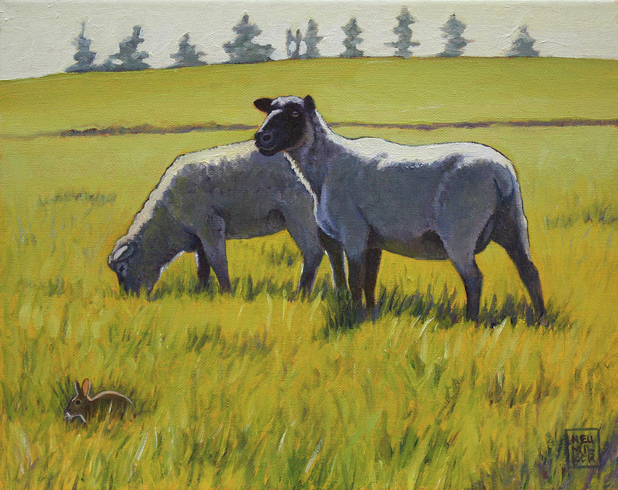 Ewe Are Hare Painting by Stacey Neumiller