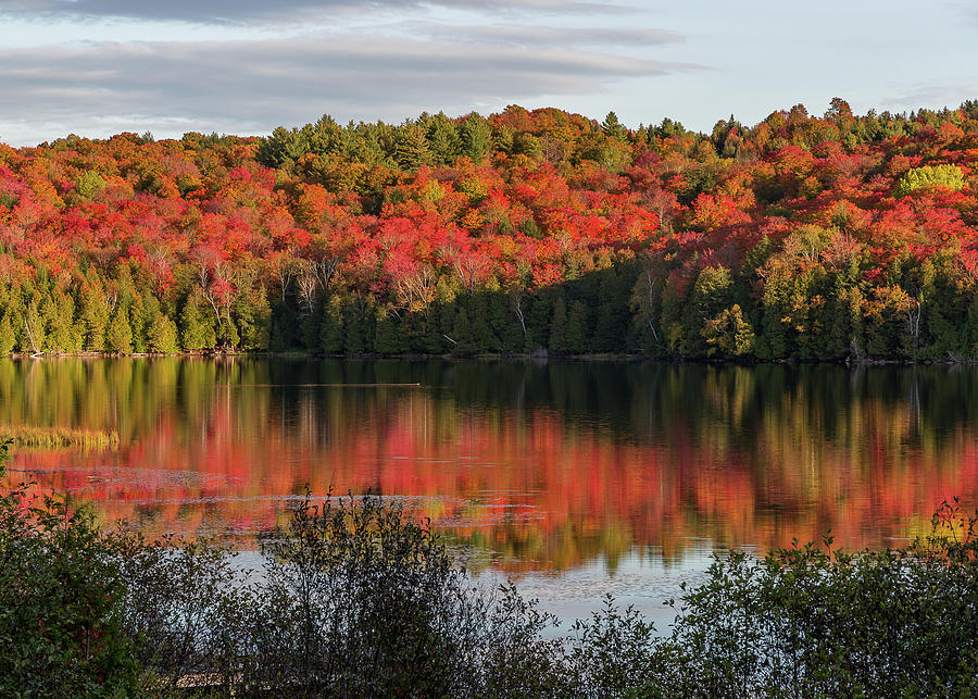 Ewell Pond - Fall Photograph by Tim Kirchoff