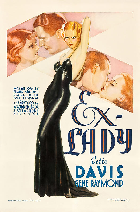 Ex-Lady, with Bette Davis, 1933 Mixed Media by Movie World Posters
