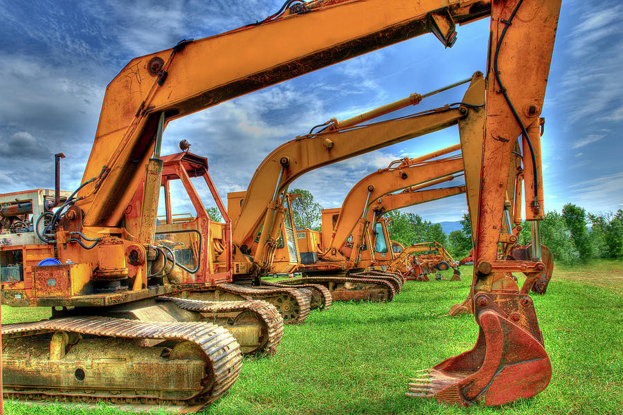 Excavators Photograph by Matthew Lerman - Pixels