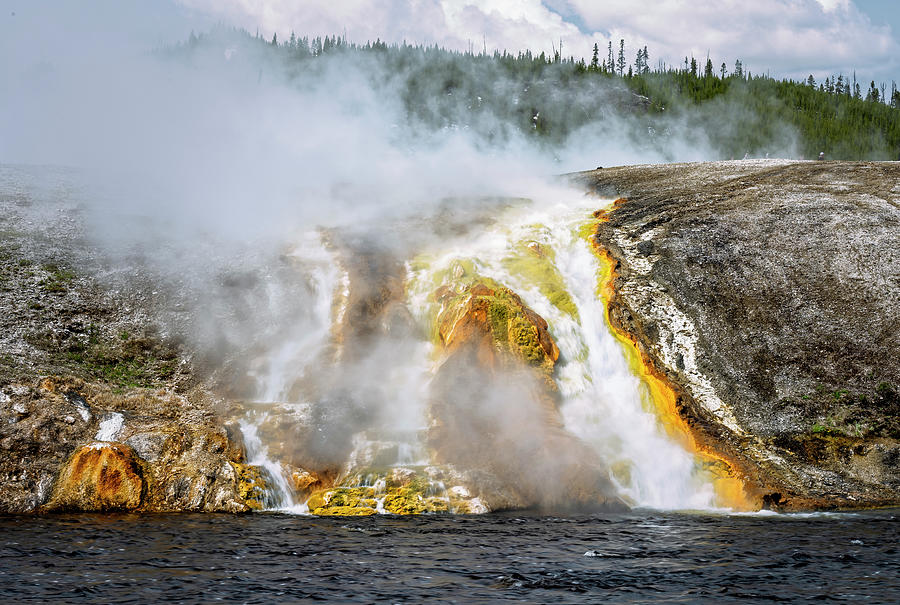 Excelsior Geyser Runoff Yellowstone National Park Photograph